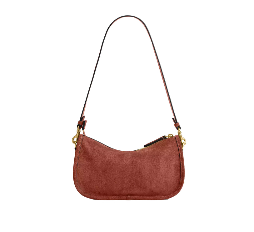 Coach Women's Waverly Bag Suede/Brass/Clay