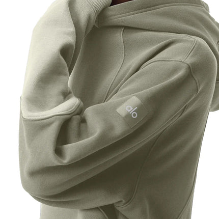 alo Unisex Make Waves Hoodie Limestone Tonal