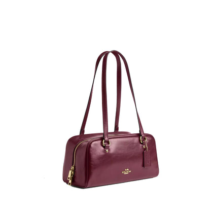 Coach Women's Sydney Shoulder Bag Gold/Dark Cherry