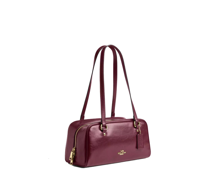 Coach Women's Sydney Shoulder Bag Gold/Dark Cherry