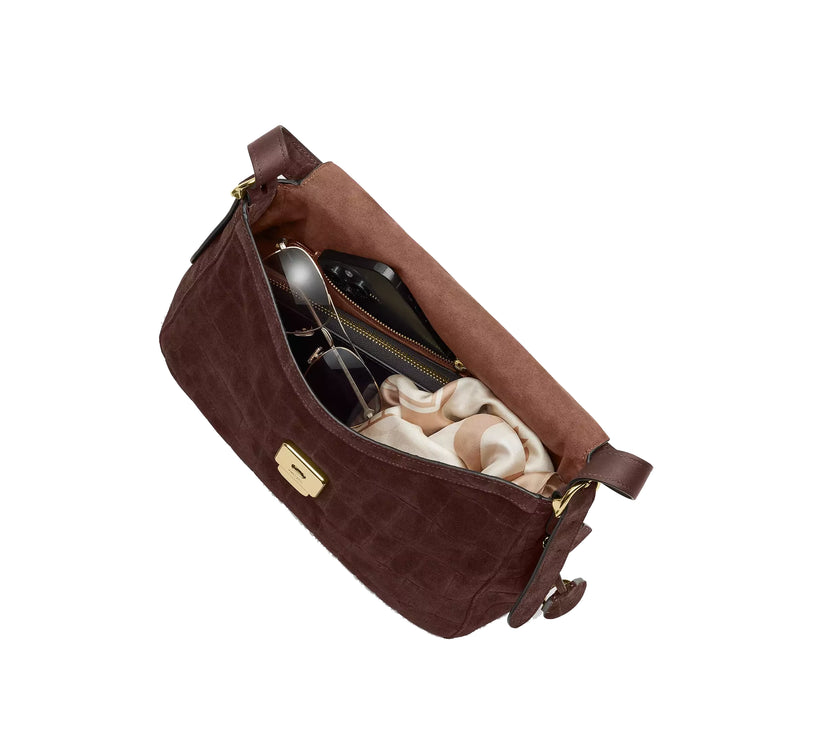 Coach Women's Etta Flap Shoulder Bag Gold/Maple
