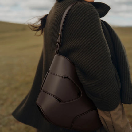 Polène Women's Nodde Hobo Edition Smooth Ebony