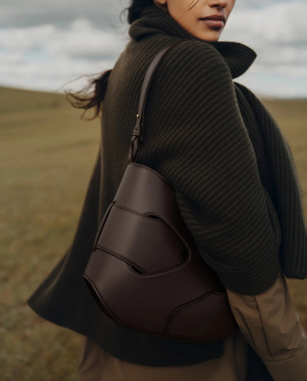 Polène Women's Nodde Hobo Edition Smooth Ebony