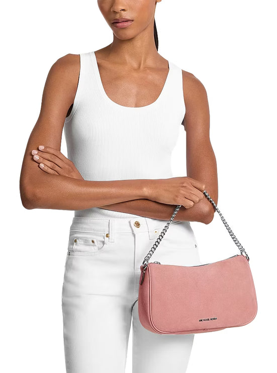 Michael Kors Women's Carmela Medium Convertible Pochette Sunset Rose