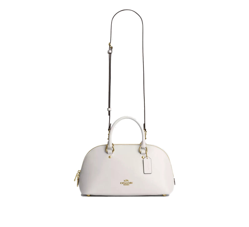 Coach Women's Lara Satchel Bag Gold/Chalk
