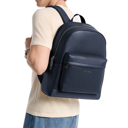 Michael Kors Unisex Pacey Leather Backpack Navy