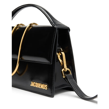 Jacquemus Women's Les Classiques The Large Bambino with Metallic Logo Black/Gold