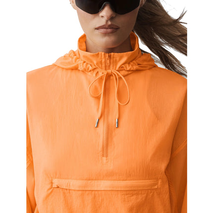 alo Women's 1/4 Zip Go Time Pullover Satsuma Breeze
