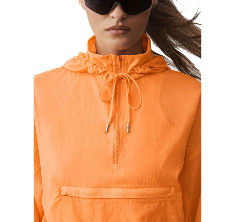 alo Women's 1/4 Zip Go Time Pullover Satsuma Breeze