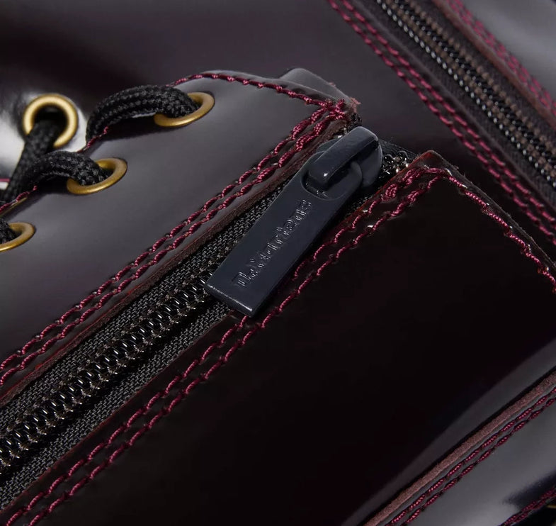 Dr. Martens Unisex Jadon Arcadia Leather Platform Boots Cherry Red