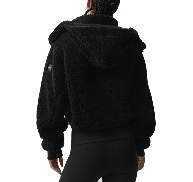 alo Women's Foxy Sherpa Jacket Black