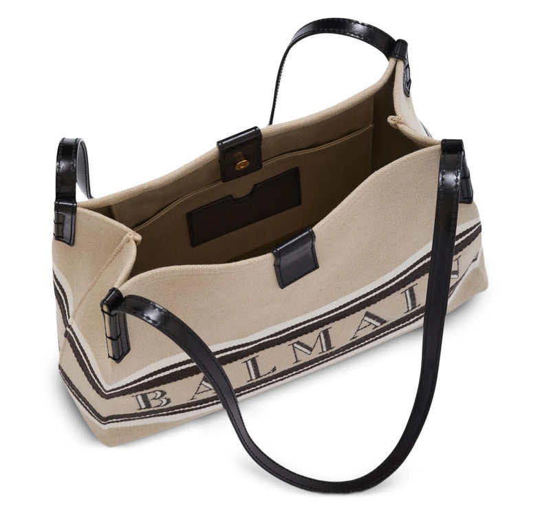 Balmain Women's Small Release Shopper Bag Beige