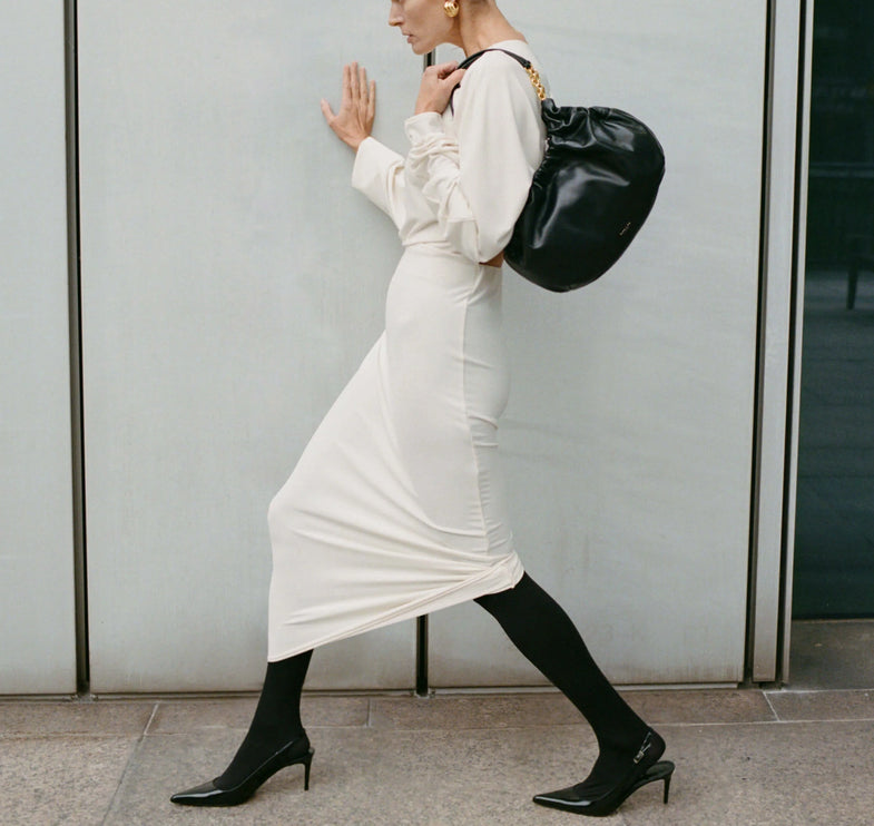 DeMellier London Women's The Midi Miami Black Smooth