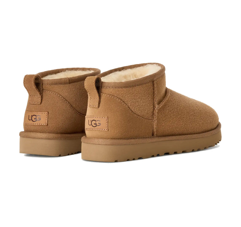 UGG Classic Ultra Mini kadın botu, kahverengi (chestnut) süet