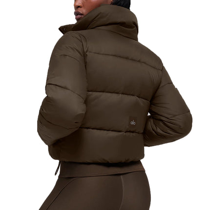 alo Women's Gold Rush Puffer Espresso