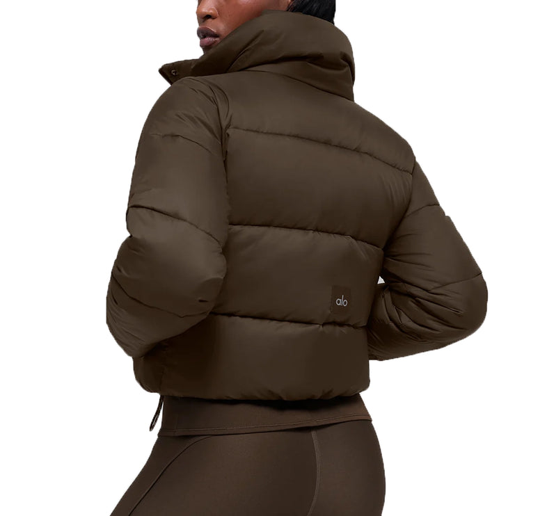 alo Women's Gold Rush Puffer Espresso