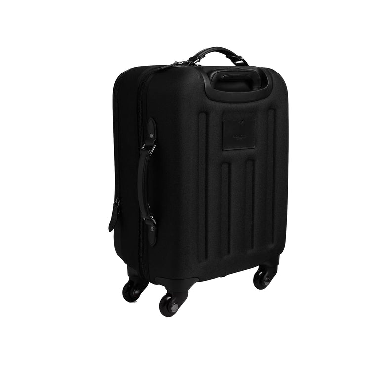 Coach Unisex Wheeled Carry On In Signature Canvas Charcoal