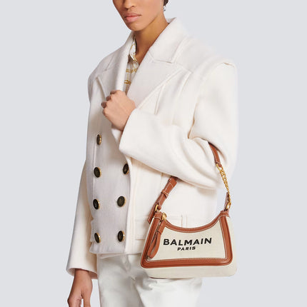 Balmain Women's B-Army Elegant Shoulder Bag Beige