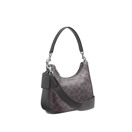 Coach Unisex Nolan Hobo Bag In Signature Canvas Grey