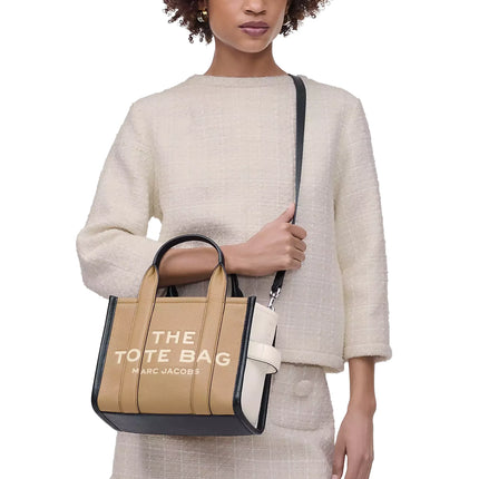 Marc Jacobs Women's The Colorblock Small Tote Bag Camel Multi