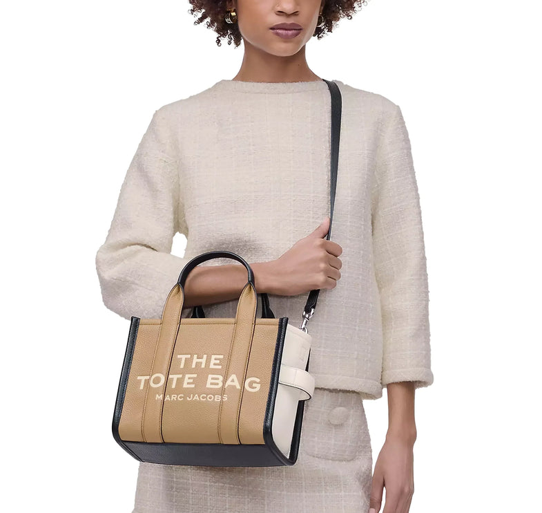 Marc Jacobs Women's The Colorblock Small Tote Bag Camel Multi