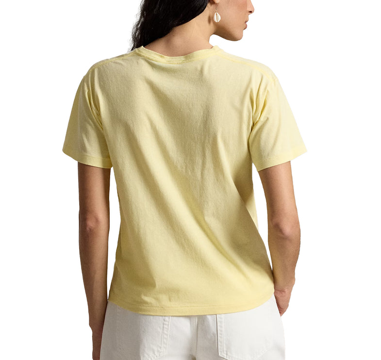 Polo Ralph Lauren Women's Polo Bear Cotton Jersey Tee Bird Yellow