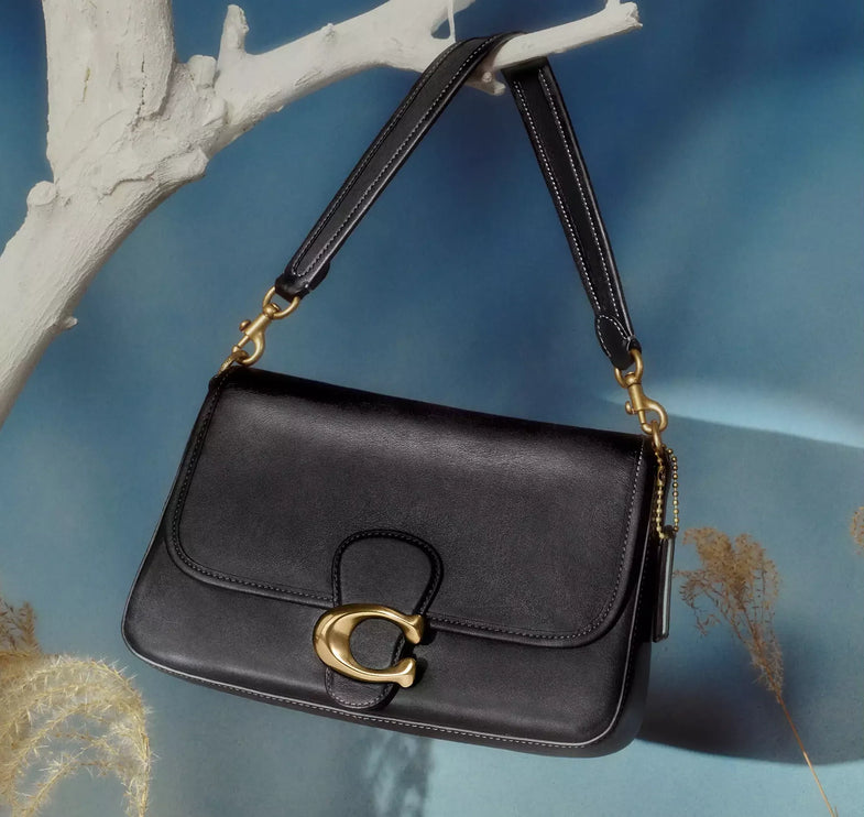 Coach Women's Soft Tabby Shoulder Bag Brass/Black