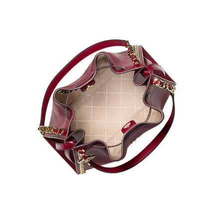 Michael Kors Women's Mina Large Chain Shoulder Bag Cherry