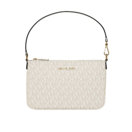 Michael Kors Women's Jet Set Small Signature Logo Convertible Wristlet Light Cream Multi