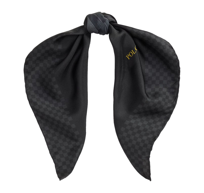 Polo Ralph Lauren Polo Bear Silk Square Scarf Black