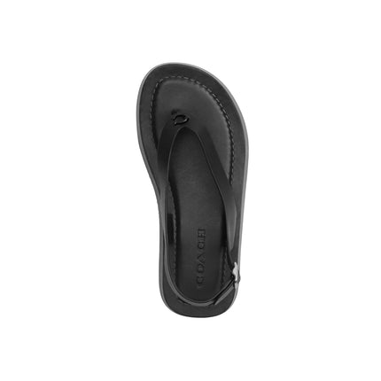 Coach Women's Sculpted C Platform Thong Sandal Black