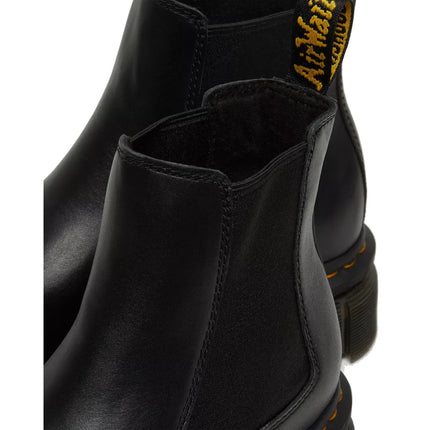 Dr. Martens Unisex Audrick Nappa Leather Platform Chelsea Boots Black