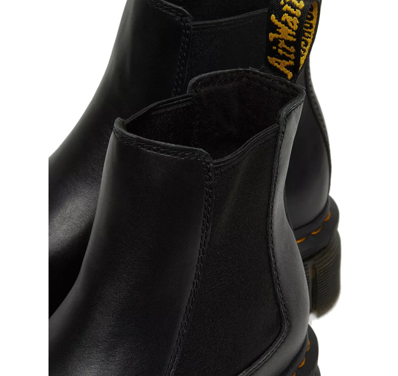 Dr. Martens Unisex Audrick Nappa Leather Platform Chelsea Boots Black