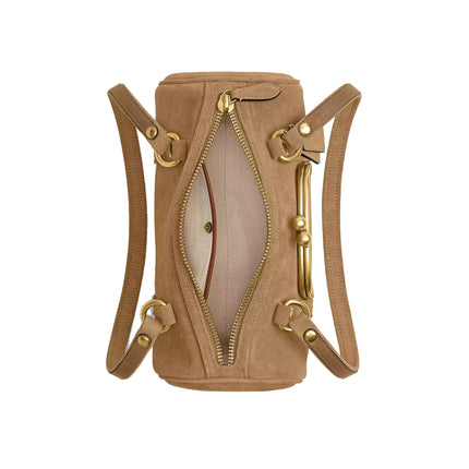 Coach Women's Kisslock Barrel Bag 28 Brass/Soul