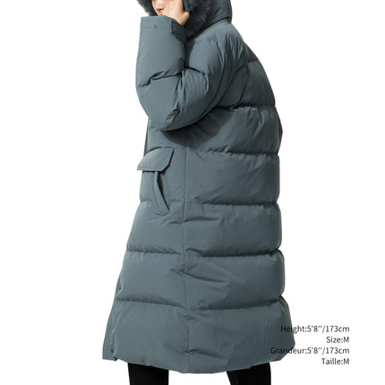 Uniqlo Women's Ultra Warm Down Long Coat 09 Black