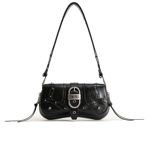 JW PEI Women's Joy Crushed Shoulder Bag Black