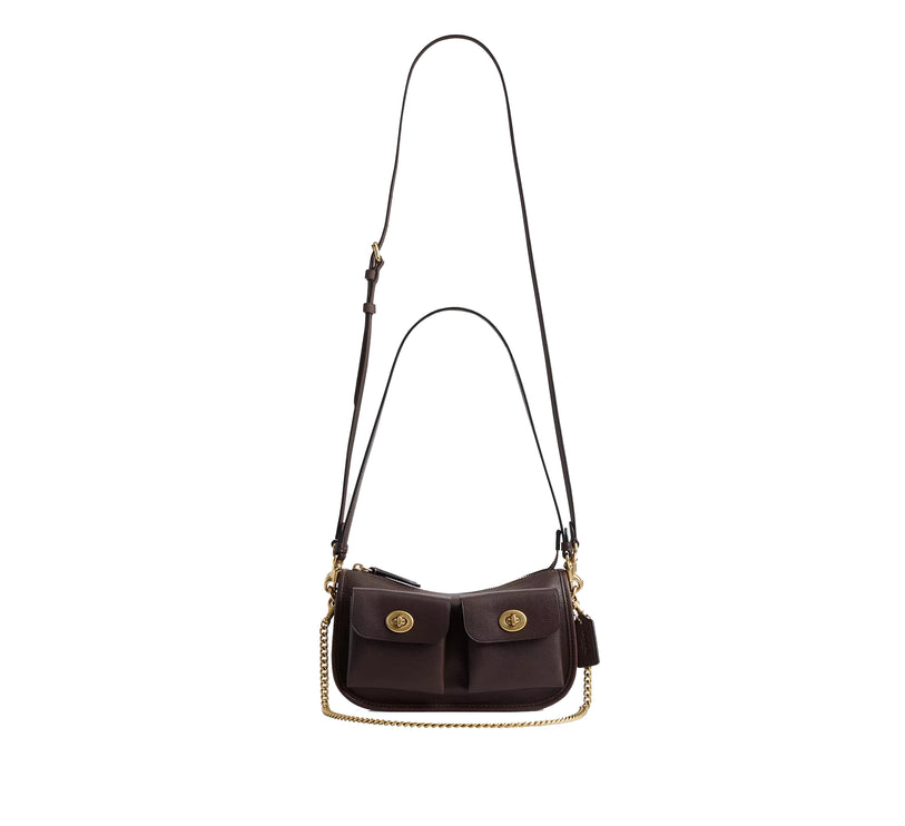 Coach Women's Twin Turnlock Waverly Bag Brass/Maple