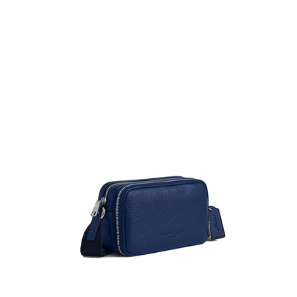 Coach Unisex Colton Crossbody Bag 19 Silver/Deep Blue