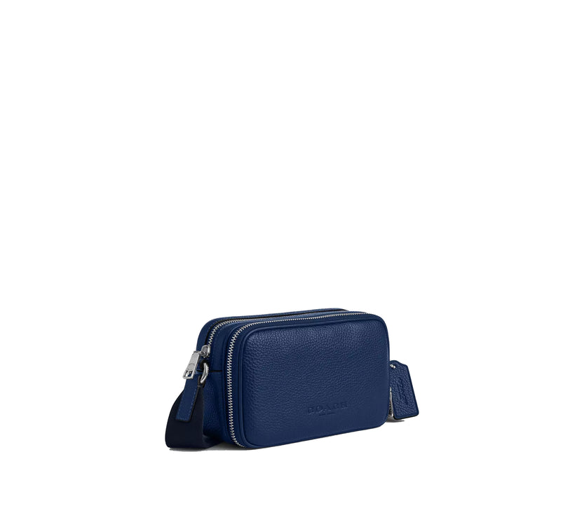 Coach Unisex Colton Crossbody Bag 19 Silver/Deep Blue