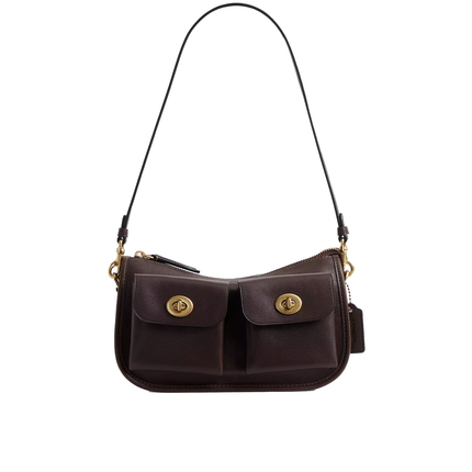 Coach Women's Twin Turnlock Waverly Bag Brass/Maple