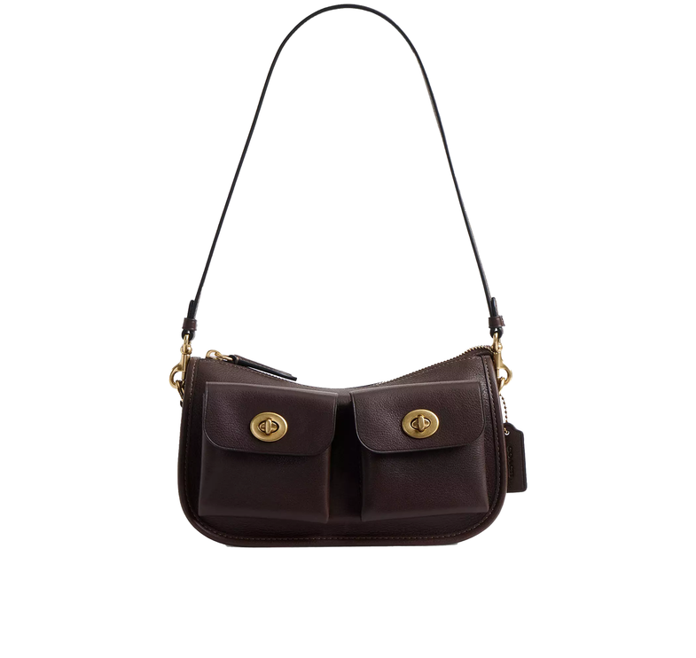 Coach Women's Twin Turnlock Waverly Bag Brass/Maple