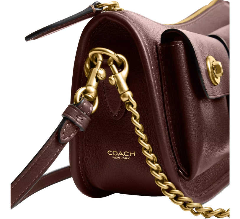 Coach Women's Twin Turnlock Waverly Bag Brass/Maple