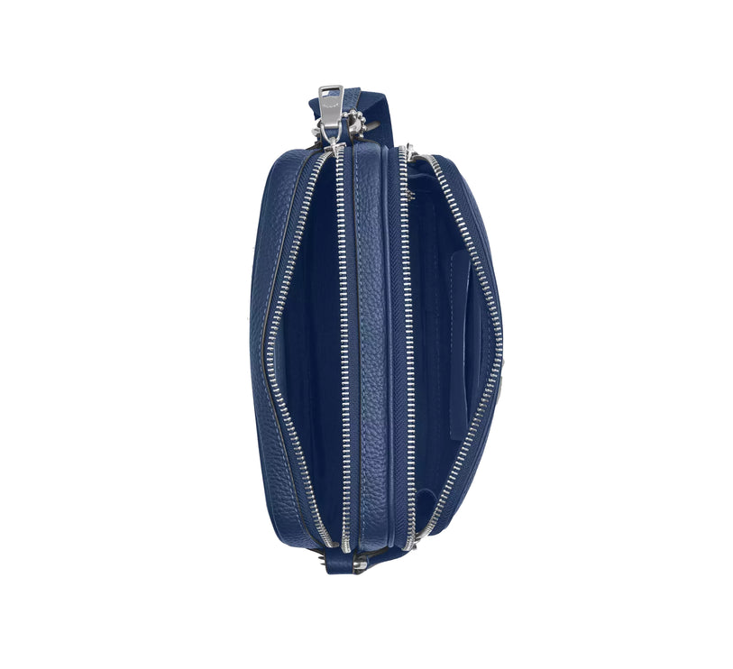 Coach Unisex Colton Crossbody Bag 19 Silver/Deep Blue