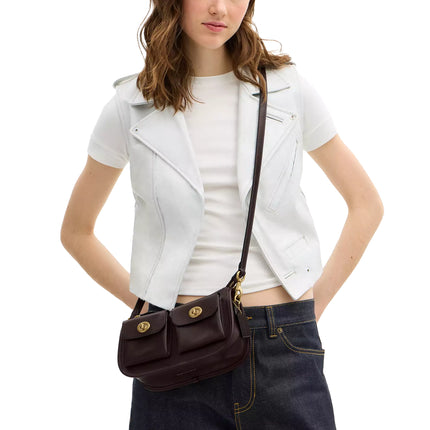 Coach Women's Twin Turnlock Waverly Bag Brass/Maple