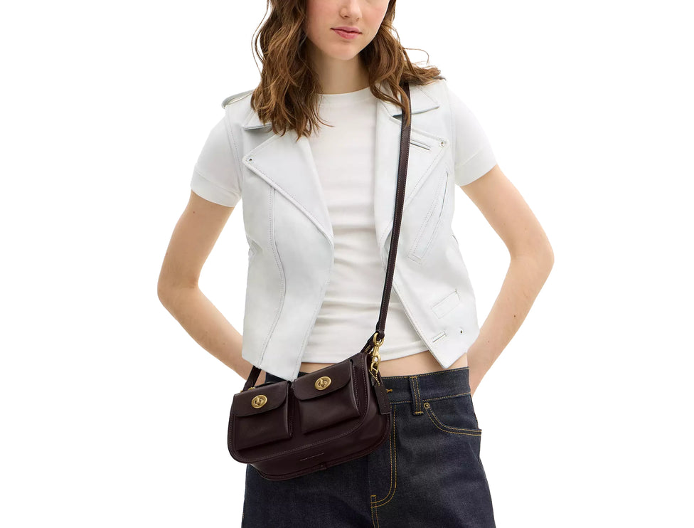 Coach Women's Twin Turnlock Waverly Bag Brass/Maple