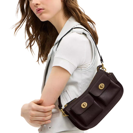 Coach Women's Twin Turnlock Waverly Bag Brass/Maple