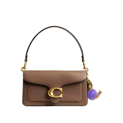 Coach Women's Snail Bag Charm Brass/Purple Multi