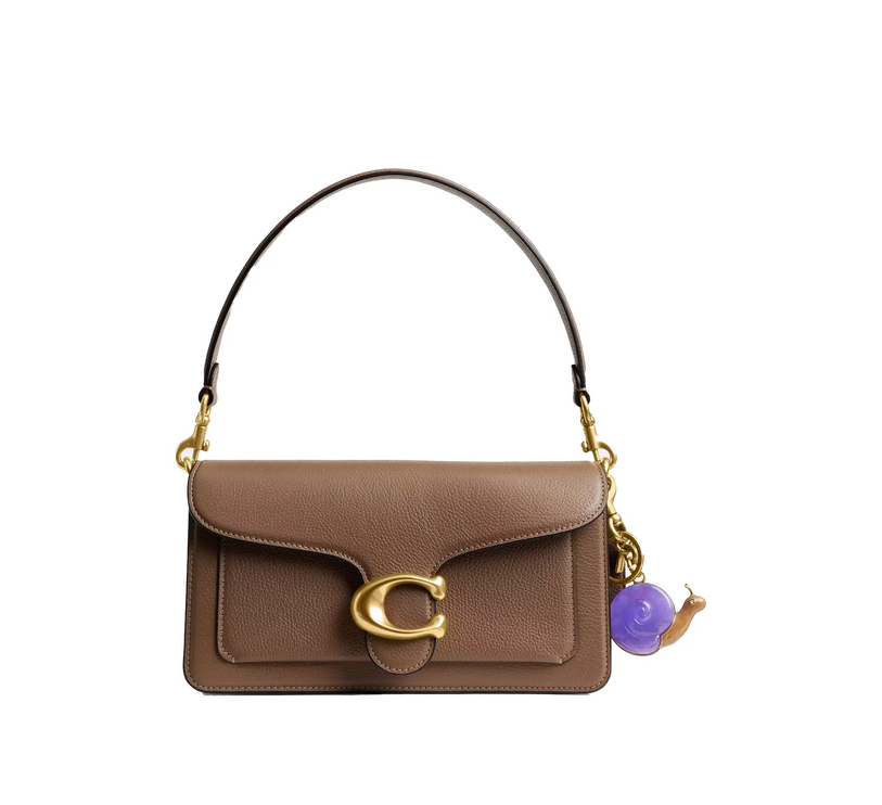 Coach Women's Snail Bag Charm Brass/Purple Multi