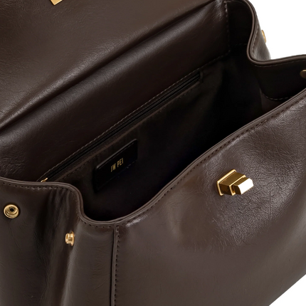 JW PEI Women's Lucia Classic Top Handbag Dark Brown
