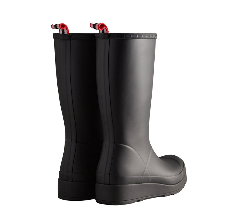 Hunter Women's Play Tall Rain Boots Black - Hemen Kargoda